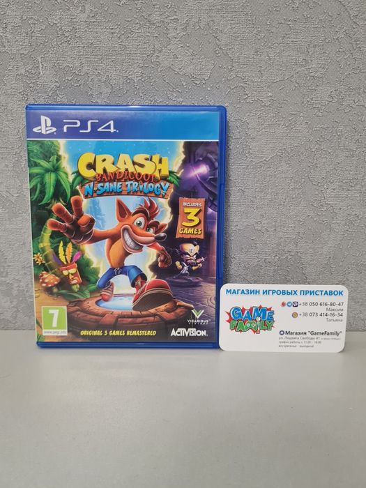 Crash Bandicoot N Sane Trilogy ENG Магазин Ps 4 5 Ps4 Ps5 Обмін