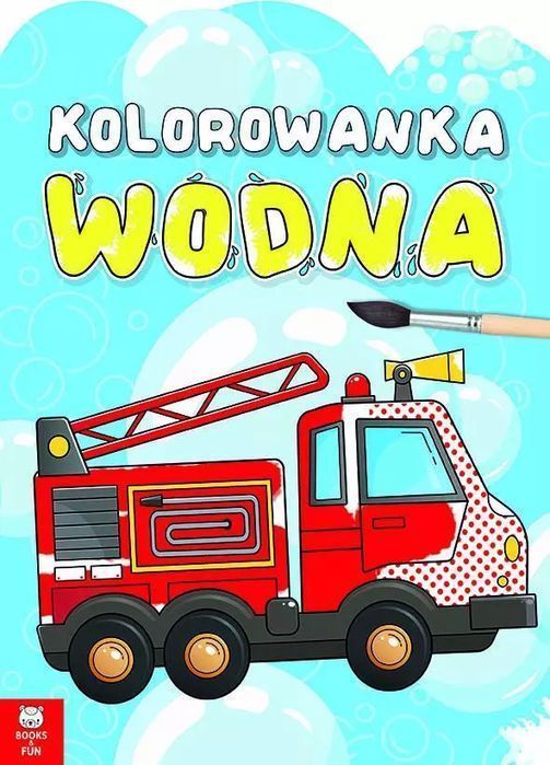 Kolorowanka wodna. Pojazdy. Books And Fun