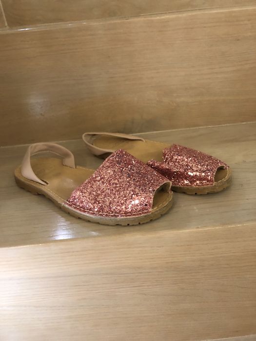 Mokasyny w cekiny różowe Tychy