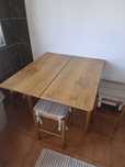 Mesa e 3 bancos madeira madeira