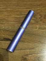 Etui pudełko fioletowe metalowe na okulary długopisy vintage