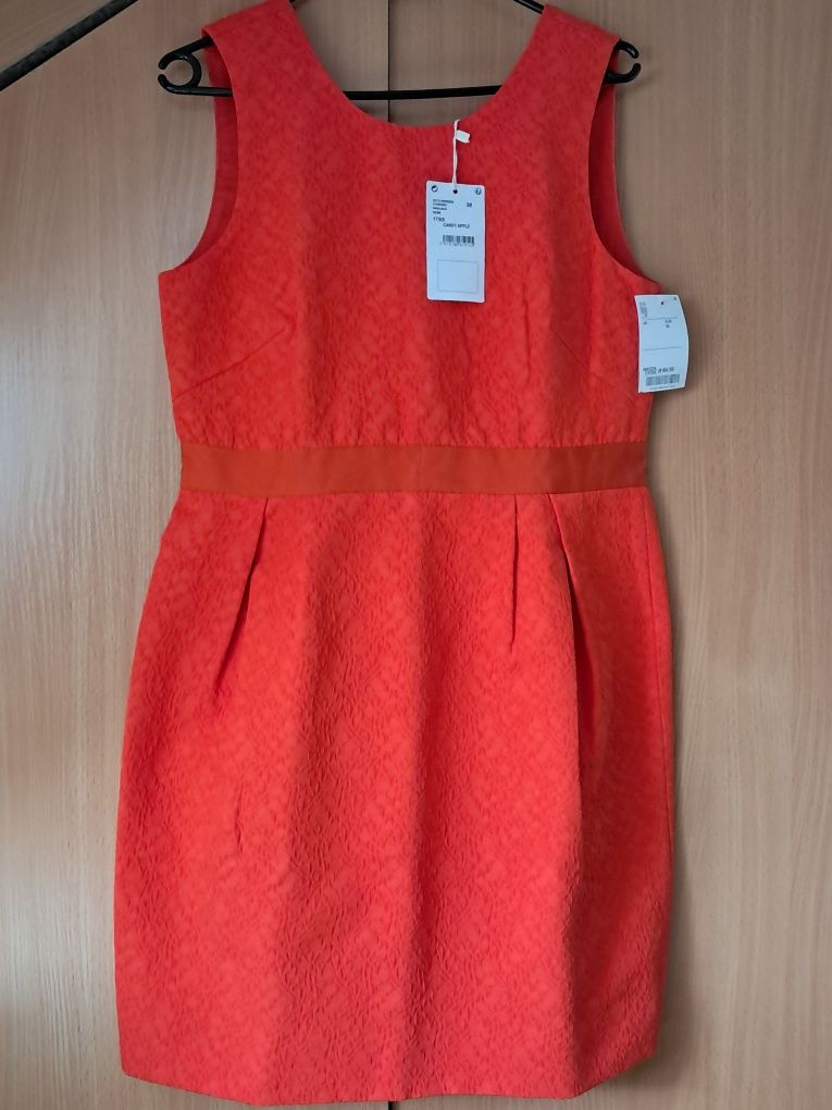 Sukienka mini pomarańczowa r.38"Comptoir des Cotonniers"nowa.