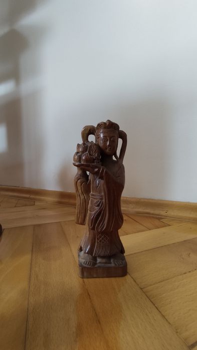 Figurki drewniane rzeźby unikat rękodzieło