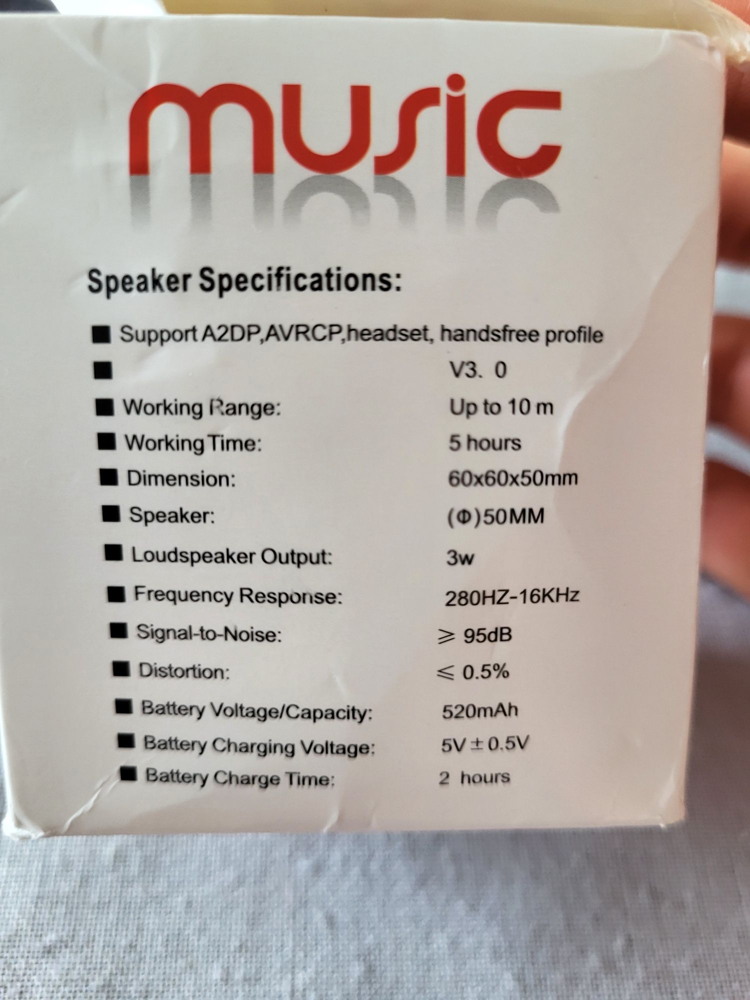 Przenośny głośnik mini speaker