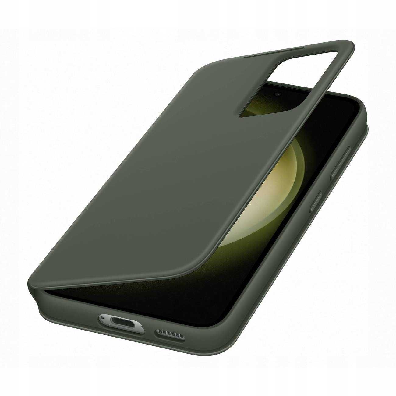etui Samsung Smart View Wallet Case  khaki / zielone do Galaxy S23