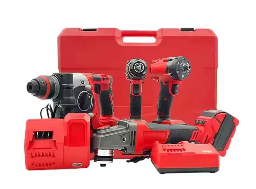 Narzędzia Bezprzewodowych 4szt Wkrętaka klucz udarowy Fleks 4x 6Ah