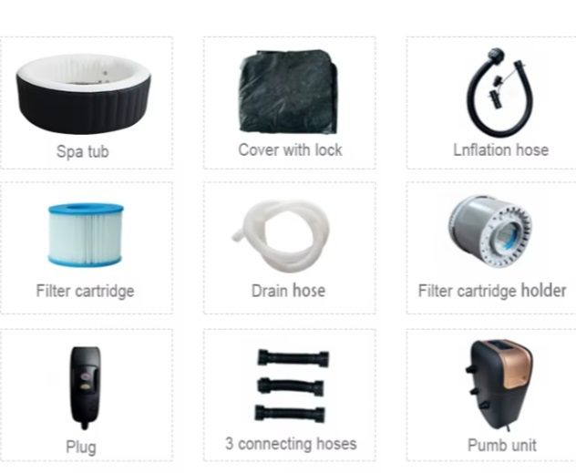 Dmuchane Ogrodowe Spa Hydromasaż 4 osobowy