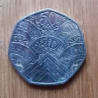50 pence PRIDE Wielka Brytania Królowa Elżbieta II / 50 pensów