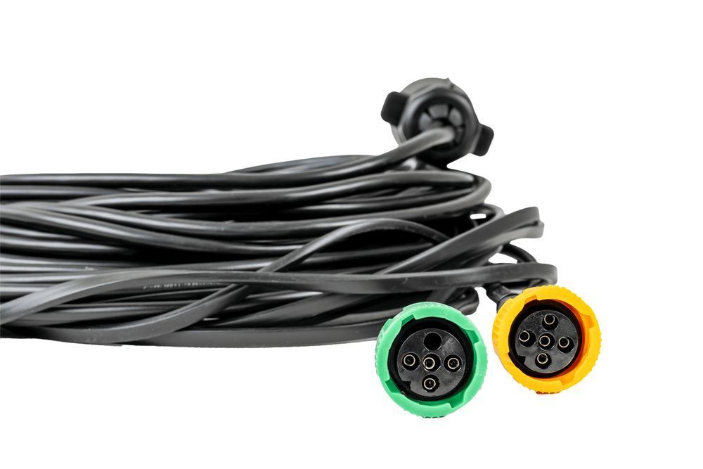 Lampy tylne ASPÖCK + obrysowe + wiązka MANTES 7m 7-PIN + szybkozłączki