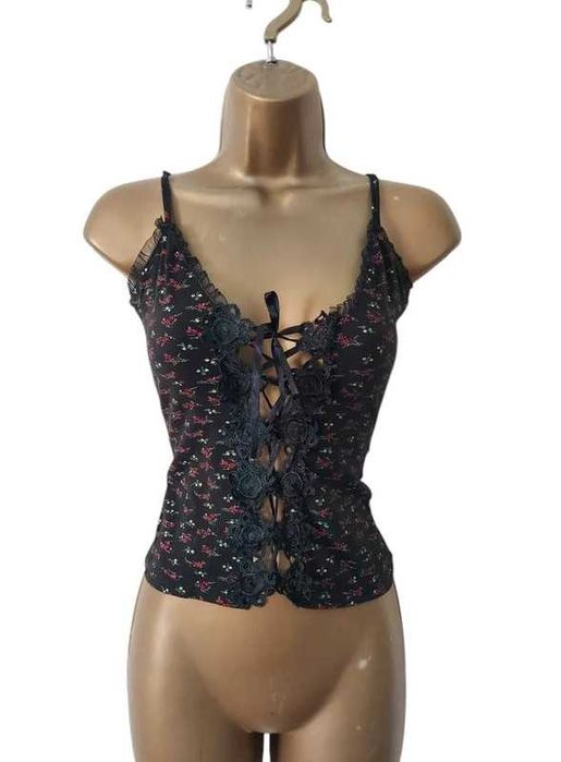 Top vintage sznurowany 8