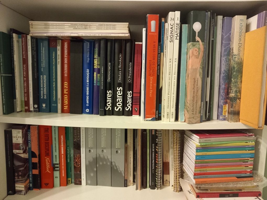 Livros de ficção, poesia, arte, política, ensino, etc - em atualização