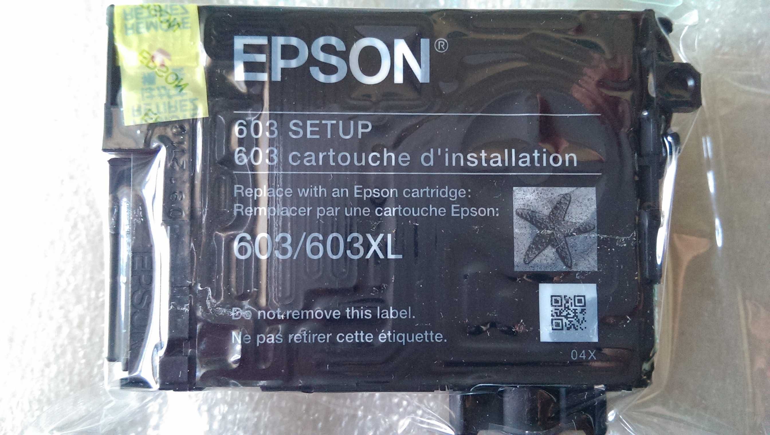 Нові оригінальні стартові картриджі Epson 603 читайте опис