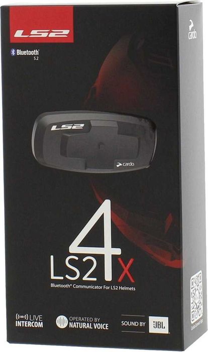 NOWY INTERKOM Motocykl CARDO LS2 4X Zestaw Słuchawka  BLUETOOTH 1200m