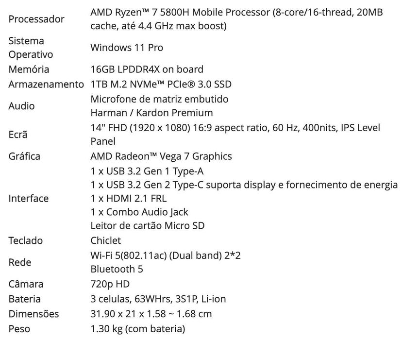 Portátil Asus Zenbook 14 em ÓTIMO estado + pack de OFERTA