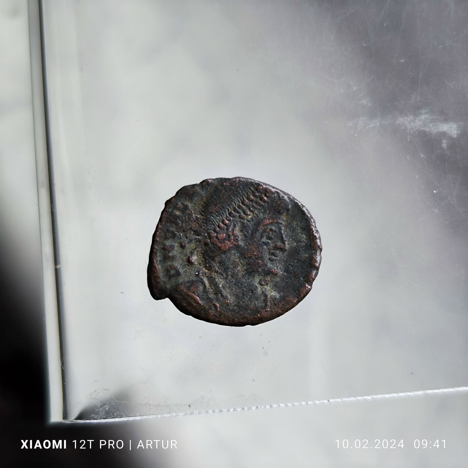 Rzymska moneta IV wiek Walentin Securitas
