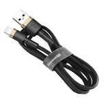 Kabel Baseus Cafule USB-A/Lightning 2.4A QC 3.0 1 m - czarno-złoty