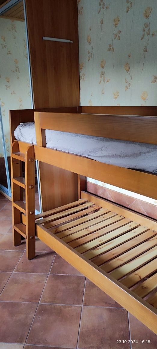 Ліжко двоспальне. Дуже якісне ліжко брус Ясен 40 мм ліжко розбирається
