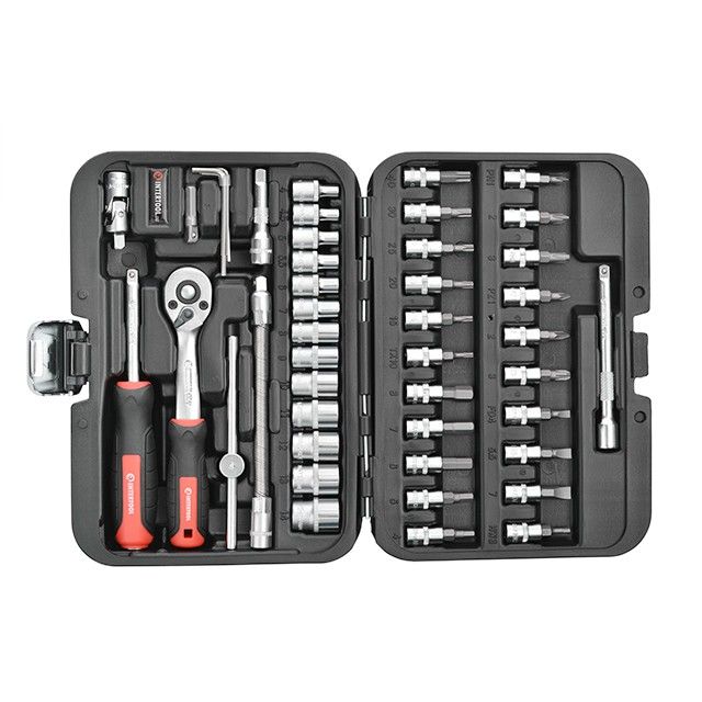 Набір інструментів 46 од. STORM, 1/4", Сr-V INTERTOOL ET-8046