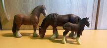 Figurki koni firmy Schleich Bullyland Papo