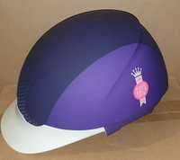 Kask do jazdy konnej toczek dla dziewczynki Fouganza Safety Violet