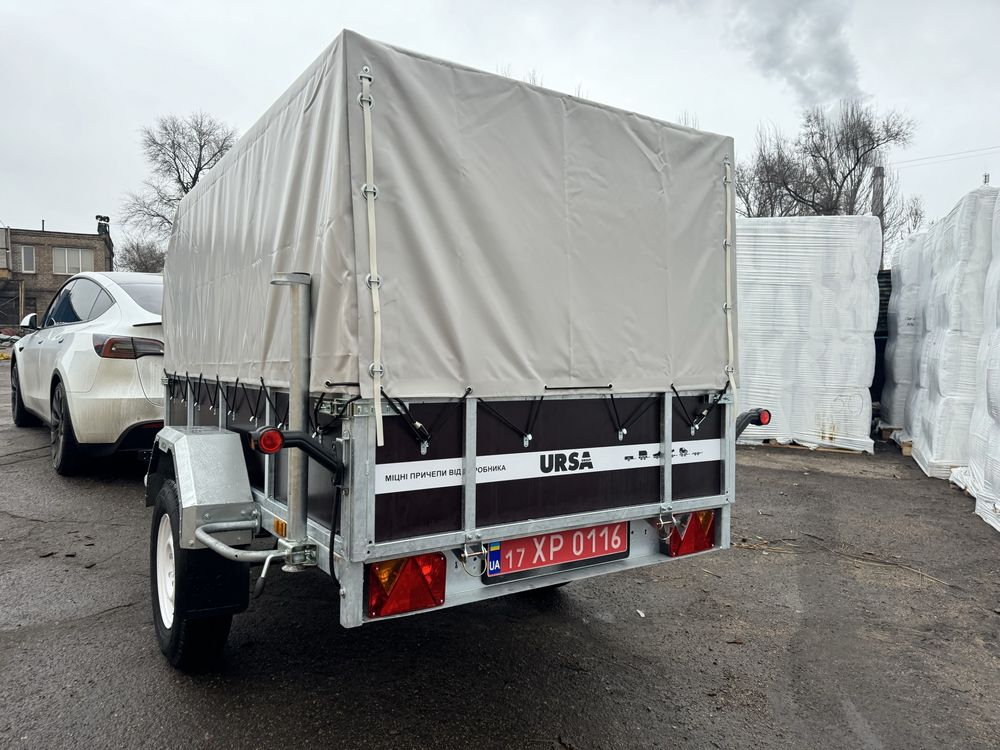 Причіп від заводу, оцинкований Ursa, оптіма 2.5х1.5 бортовий