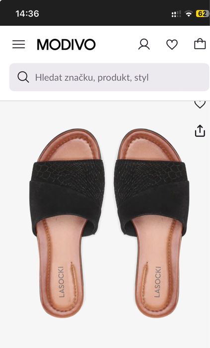 Шлепки кожа Lasocki р.37, 24 см стелька