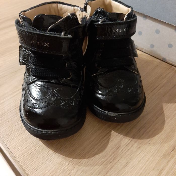 Buty Geox skórzane czarne trzewiki rozmiar 21