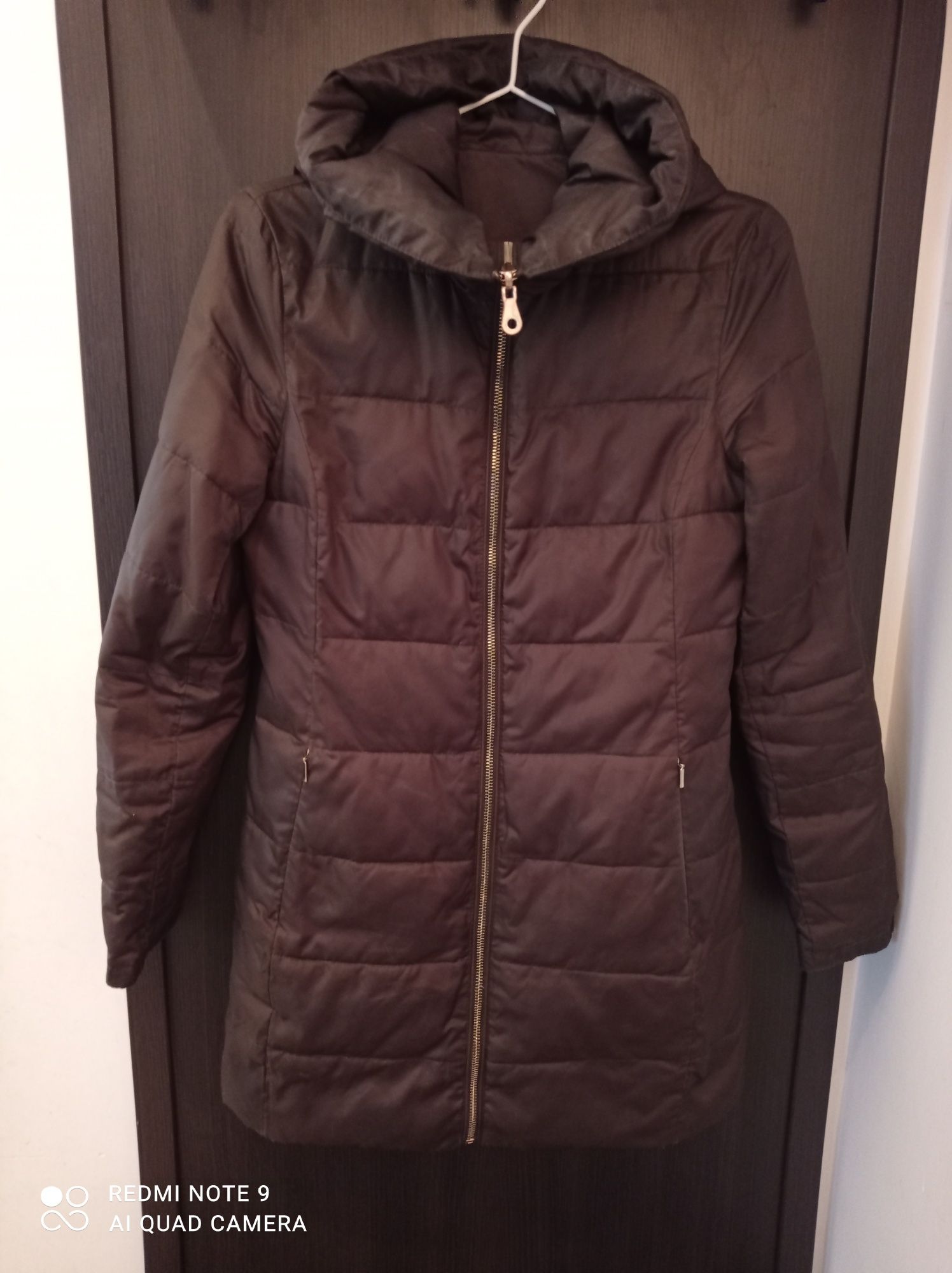 Massimo Dutti dwustronna kurtka damska rozm. XS/S z kapturem