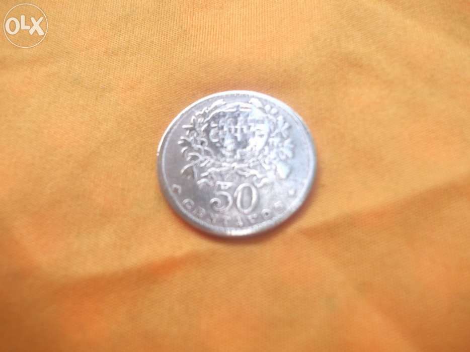 Moeda portuguesa 50 centavos de 1929