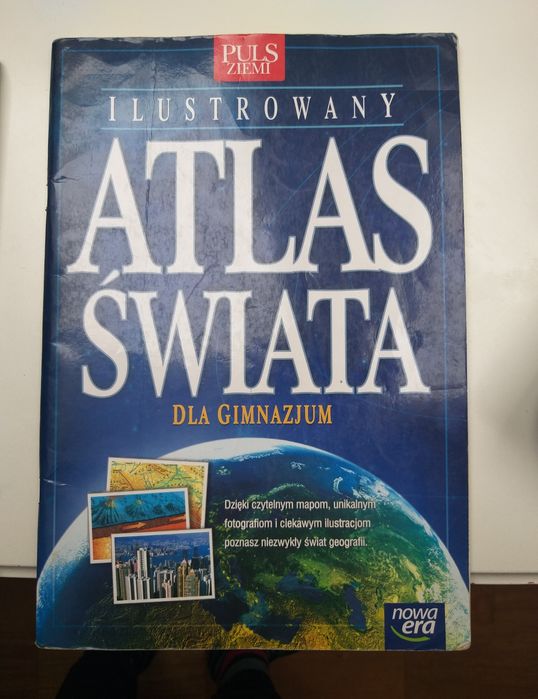 Atlas geograficzny mapy nowa era polska kontynenty świat książka