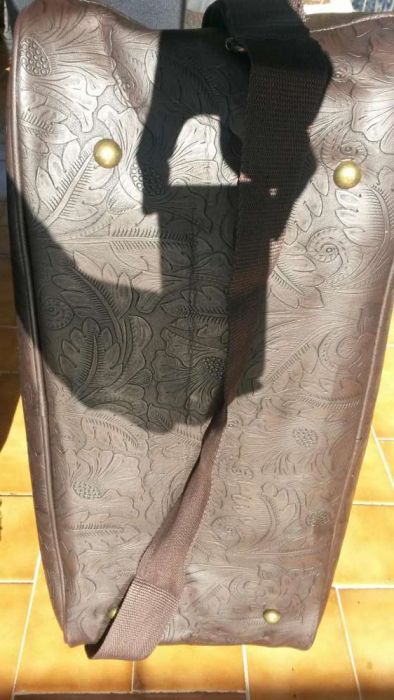 Mala de viagem castanha MSK