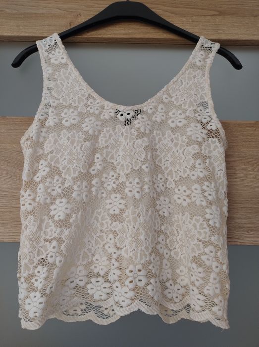 Koronkowa bluzka TopShop - rozmiar S / 36