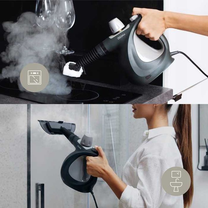 PAROWNICA na PLUSKWY Myjka Parowa Czyścik Ciśnieniowy 1000W 3Bar