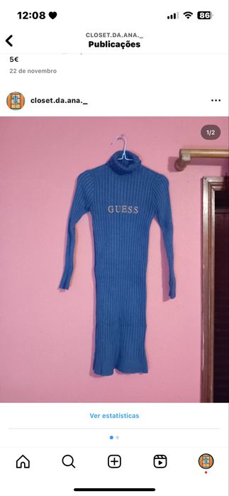 Vestido guess de malha