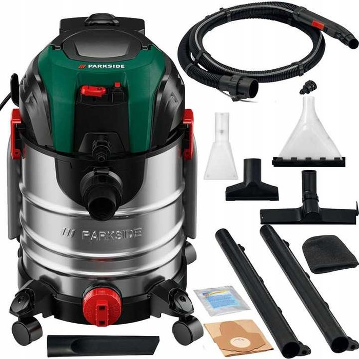 PARKSIDE PWS 20 F6 Odkurzacz Przemysłowy Piorący Sucho Mokro 1600W 20l