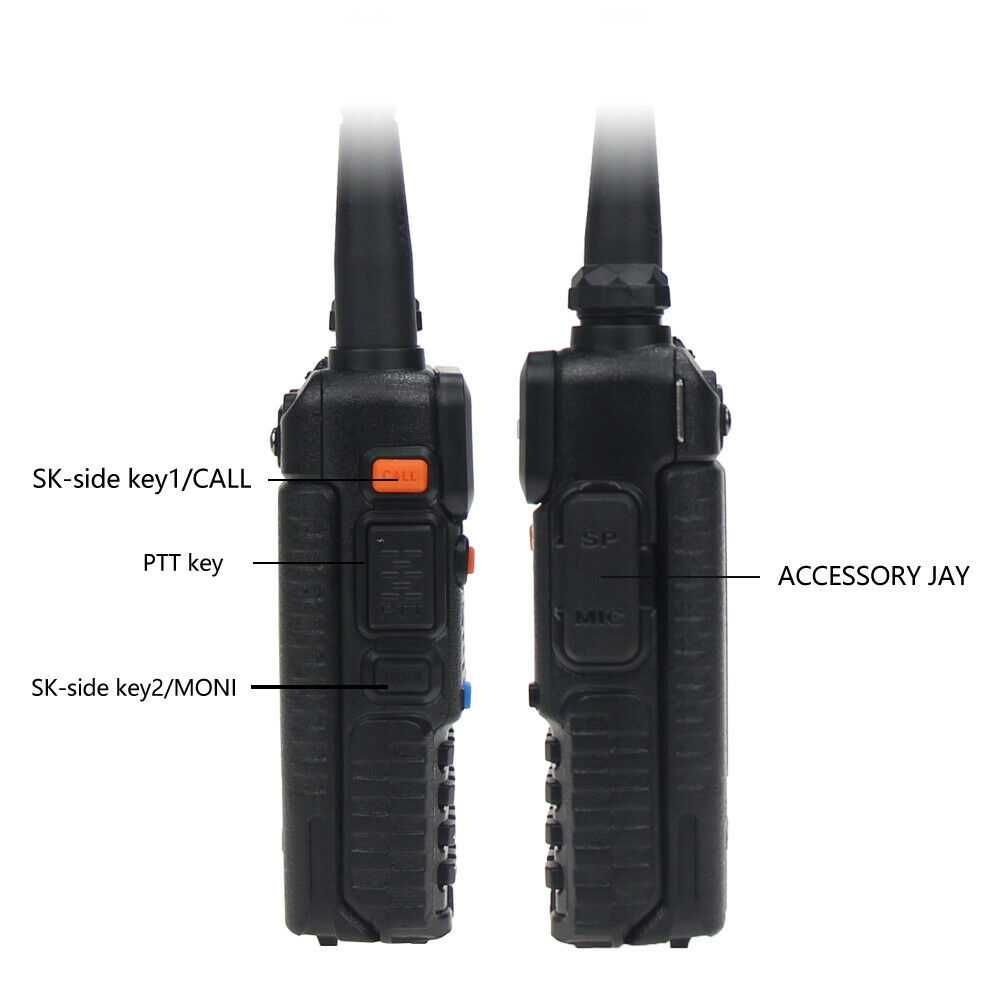 Radio transmissor Bao fgeng UV 5R UHF VHF Duas vias HAM FM Radio