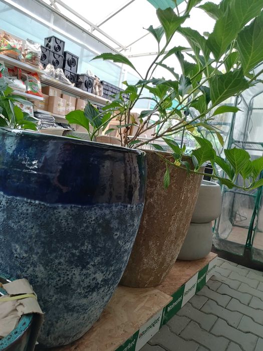 Donice Ceramiczne do Ogrodu Doniczki Szkliwione Tarasowe różne wzory