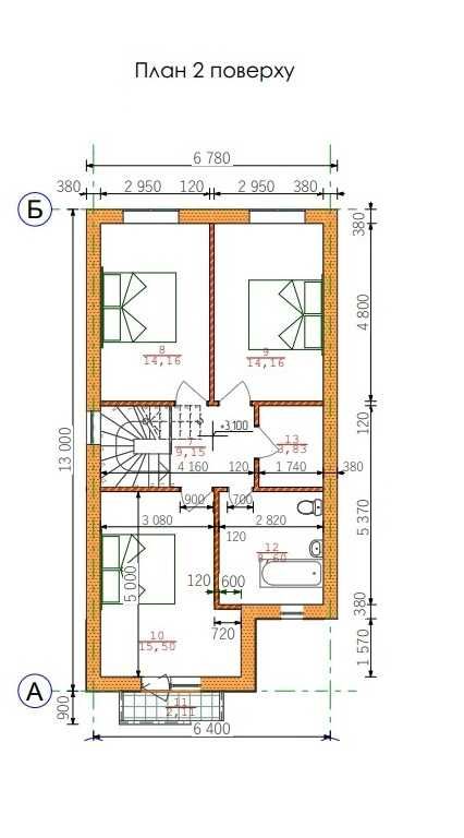 Таунхаус на етапі будівництва - 135м2.,в.Івана Лятишевського - 480$/м2