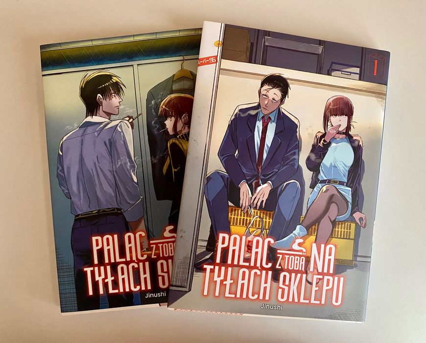 Paląc z tobą na tyłach sklepu 1-2 manga Japonia anime komiks romans