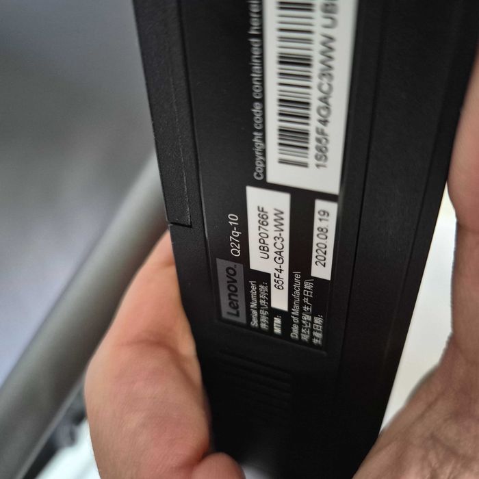 Monitor LED IPS Lenovo Q27q-10 27 cali 27" 2560x1440 QHD