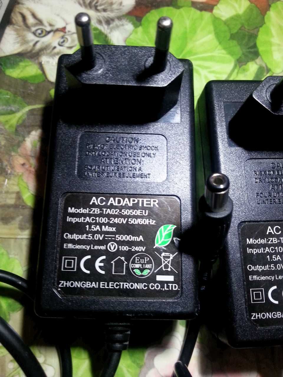 Zasilacze sieciowe 5 Volt/5A i 12 Volt/2A