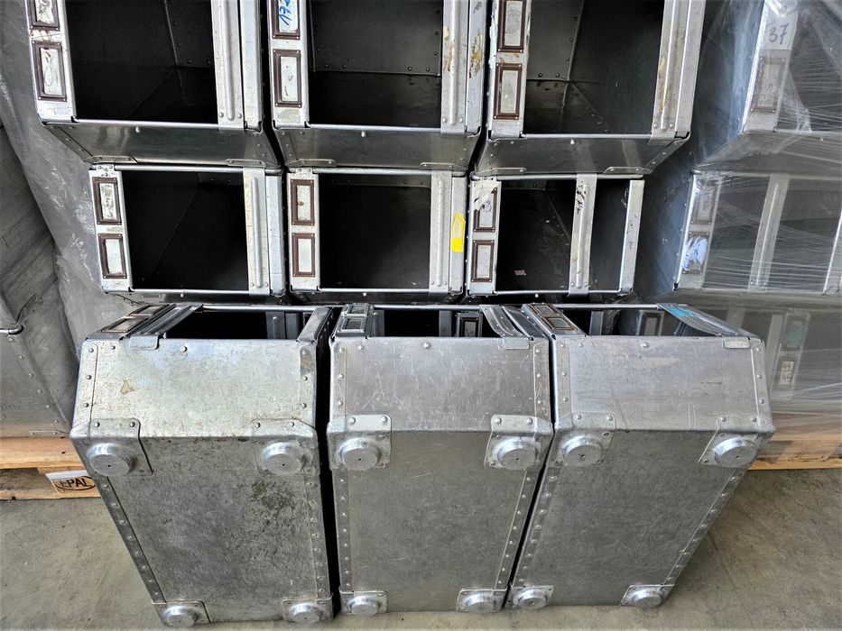 Pojemnik Kosz Kuweta Skrzynka Box Metalowy Aluminiowy Magazyn Warsztat
