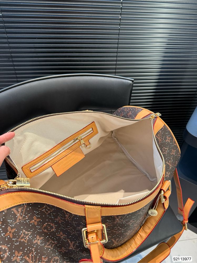 Louis Vuitton Keepall сумка коричневая мужская женская кожаная