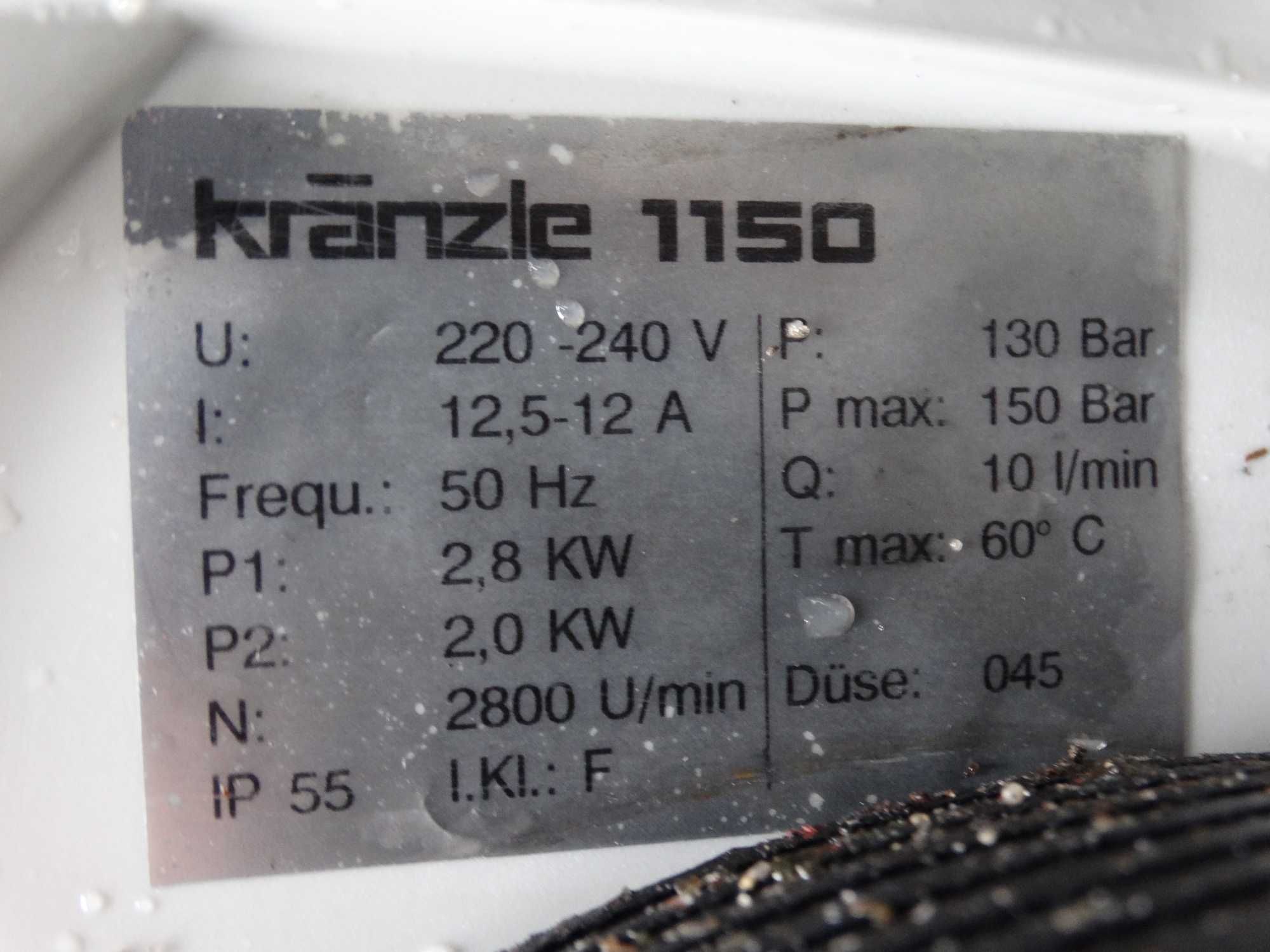 Myjka Ciśnieniowa KRANZLE 1150 * duży wybór