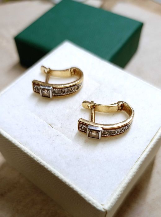 Złote kolczyki p.585/2,99g