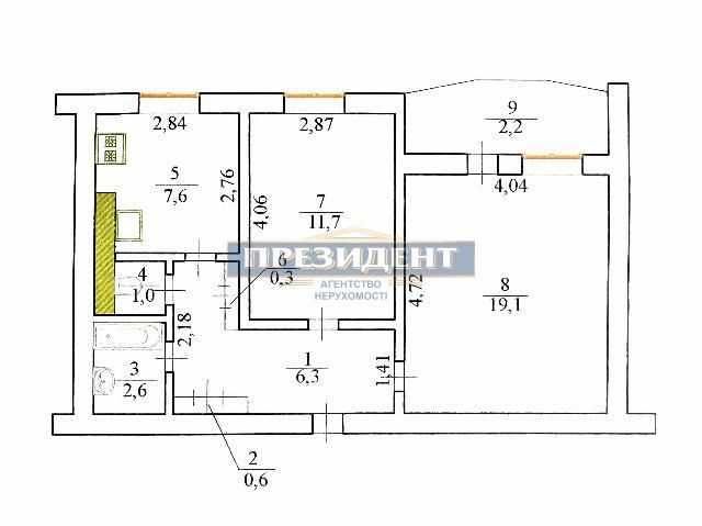 Продам 2 комнатную квартиру