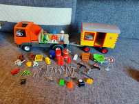 Playmobil- zestaw budowlany- ciężarówka+ przyczepa 7242
