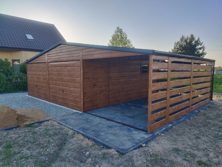 Garaże Blaszane! Wiata Hala Magazyn-Profil 3x6 6x6 4x6 12x6 5x5