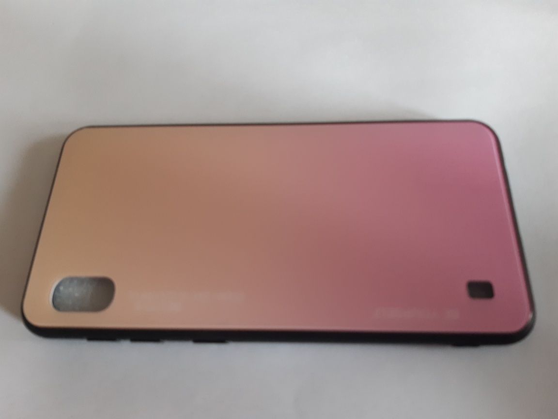 Etui  na telefon Samsung Galaxy A10 gradient szklane  Nowe żółte