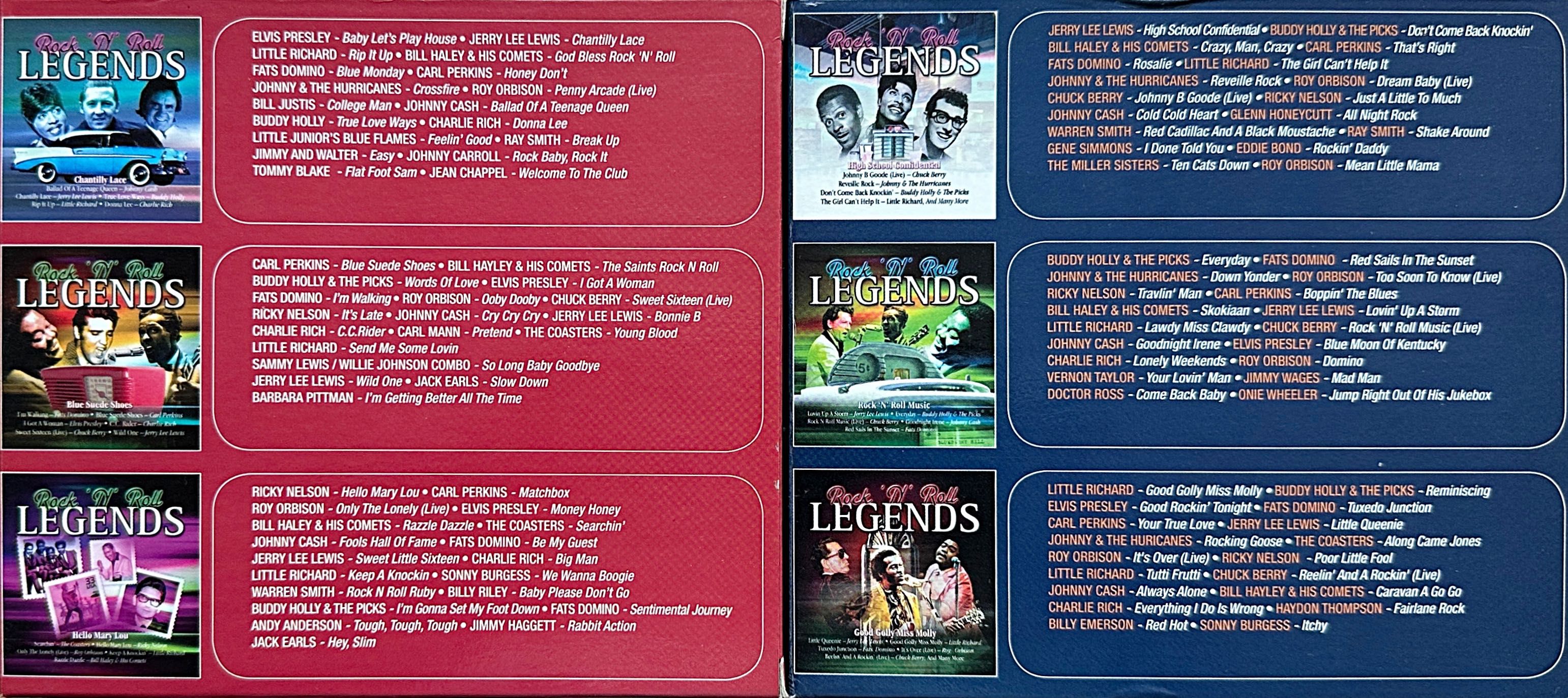 Rock'N'Roll Legends 6 szt CD - 2 kpl po 3 płyty CD